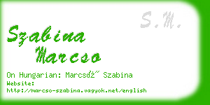 szabina marcso business card